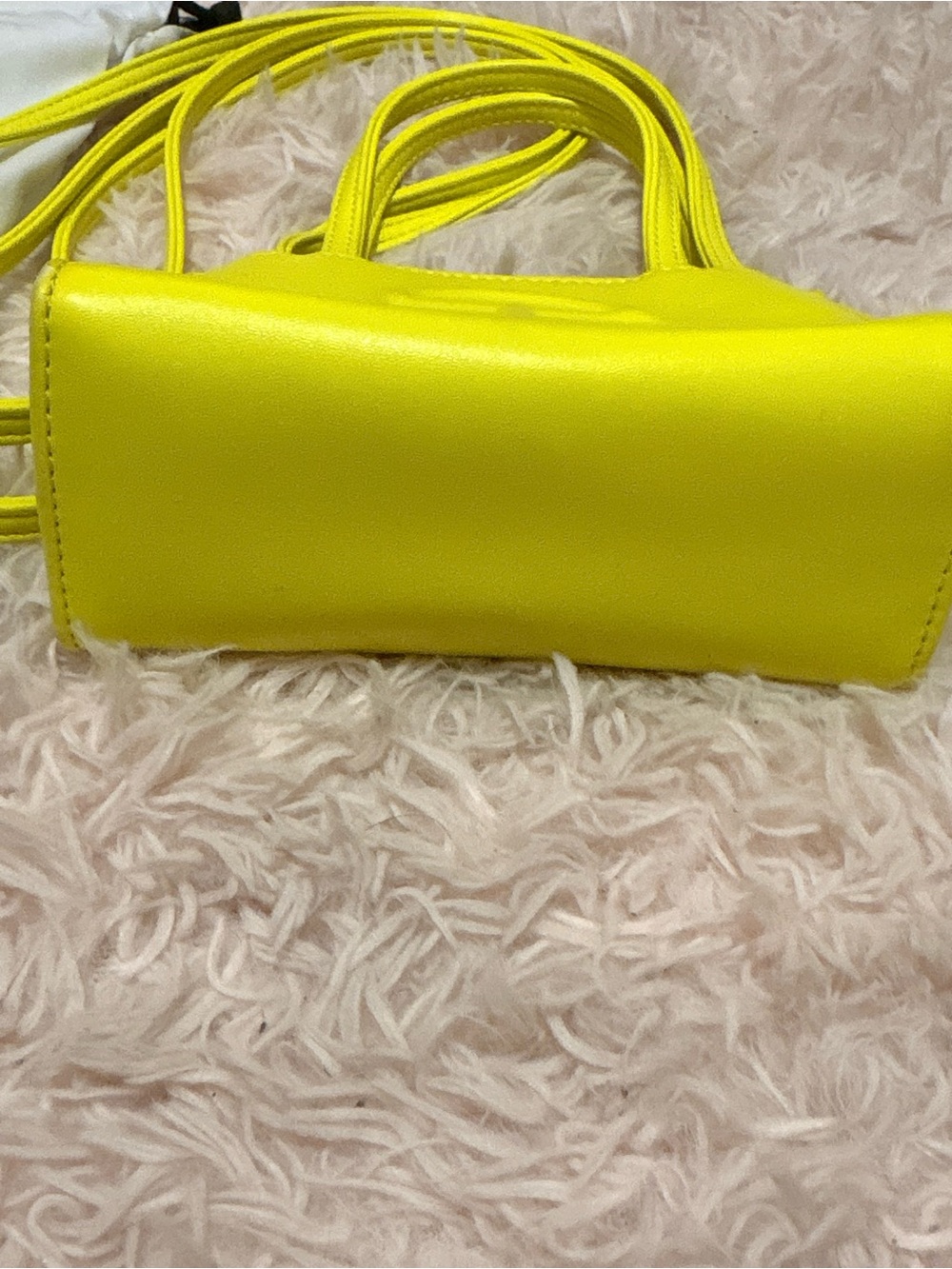 Bright Yellow Mini Shoulder Crossbody Bag โ Includes Dust Bag - Picture 4 of 7